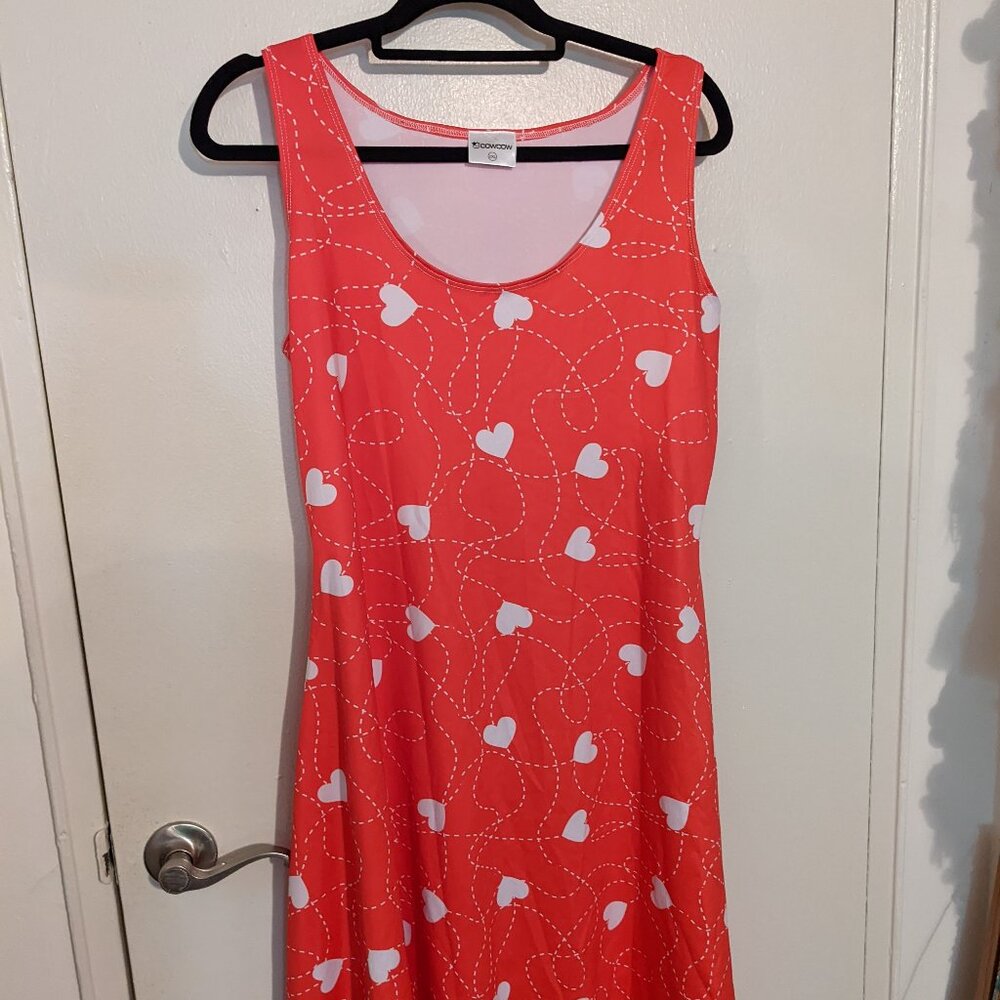 Heart Print Valentine's Day Dress